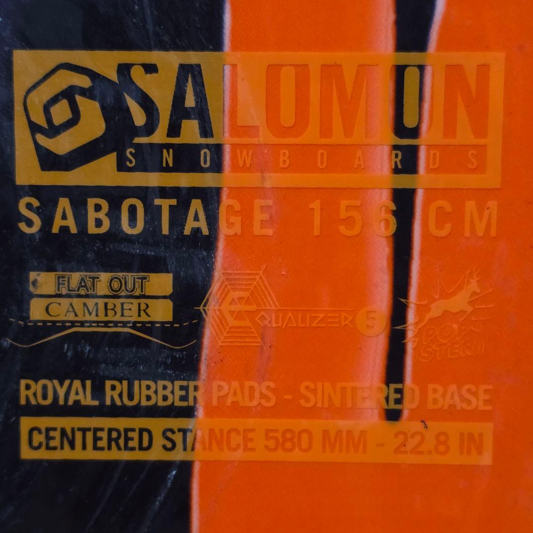 サロモン サボタージュ 156cm SP3 Mサイズ スノボセット ブーツ付き