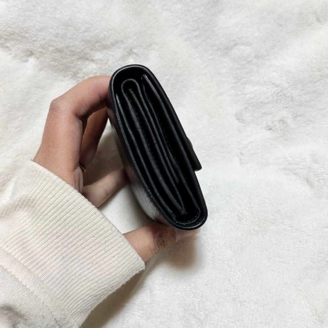 美品　セリーヌ Celine 三つ折り財布　ブラック