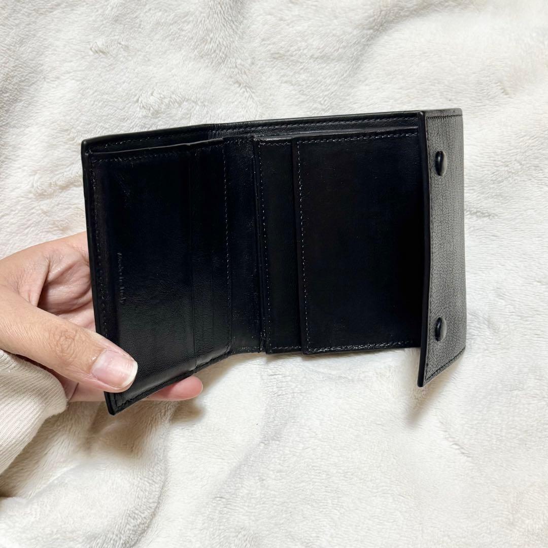 美品　セリーヌ Celine 三つ折り財布　ブラック