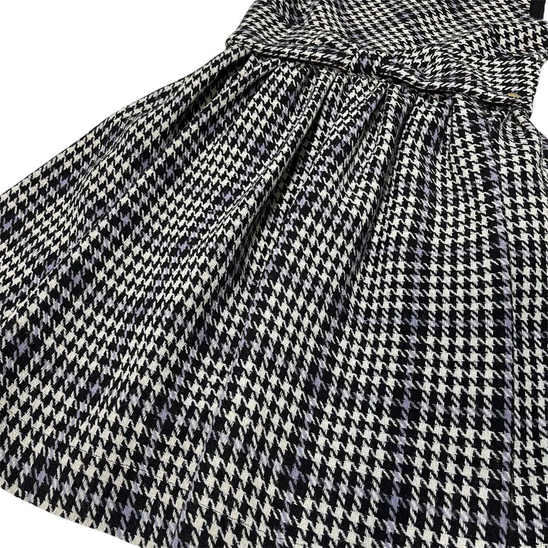 【新品未使用】ケイトスペード 千鳥柄ジャンパースカート　ワンピース　160