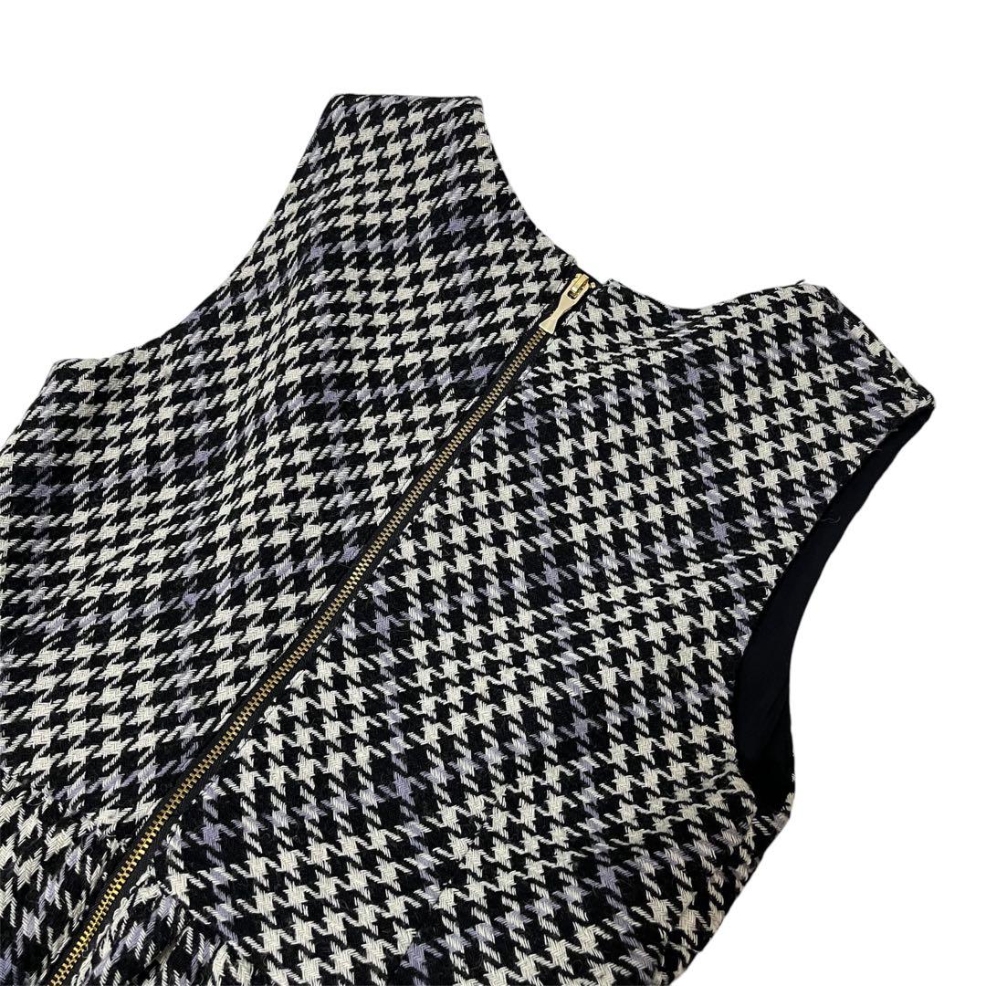 【新品未使用】ケイトスペード 千鳥柄ジャンパースカート　ワンピース　160