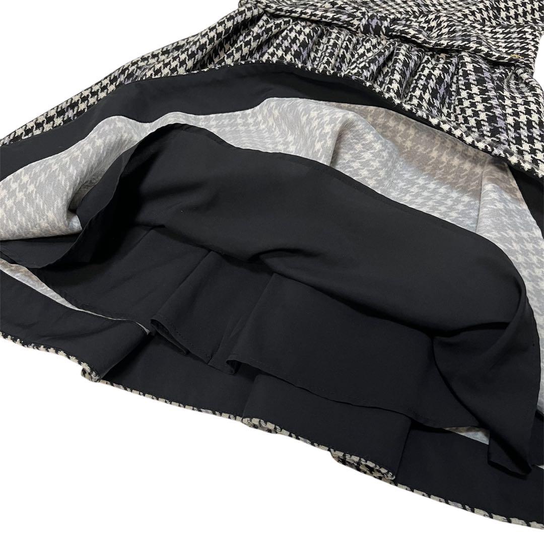 【新品未使用】ケイトスペード 千鳥柄ジャンパースカート　ワンピース　160