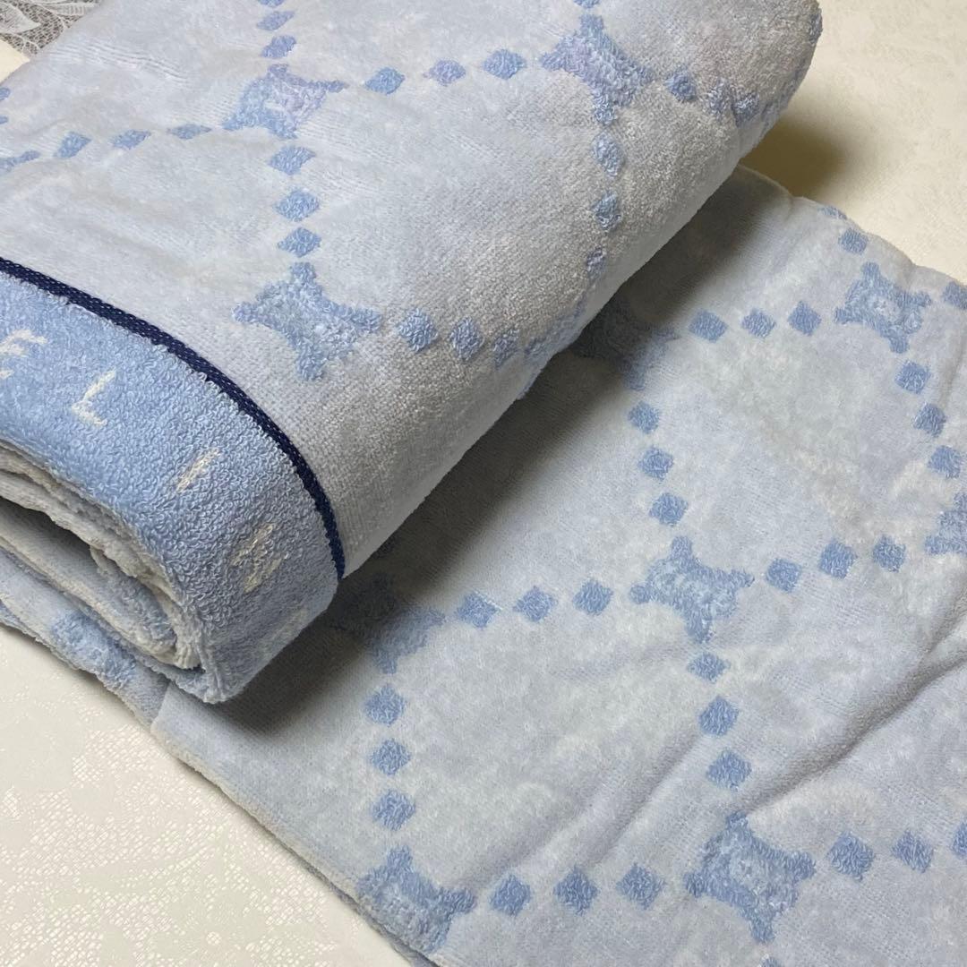 CELINEセリーヌ【タオルケットギフトセット】マカダムデザイン（2枚・日本製）