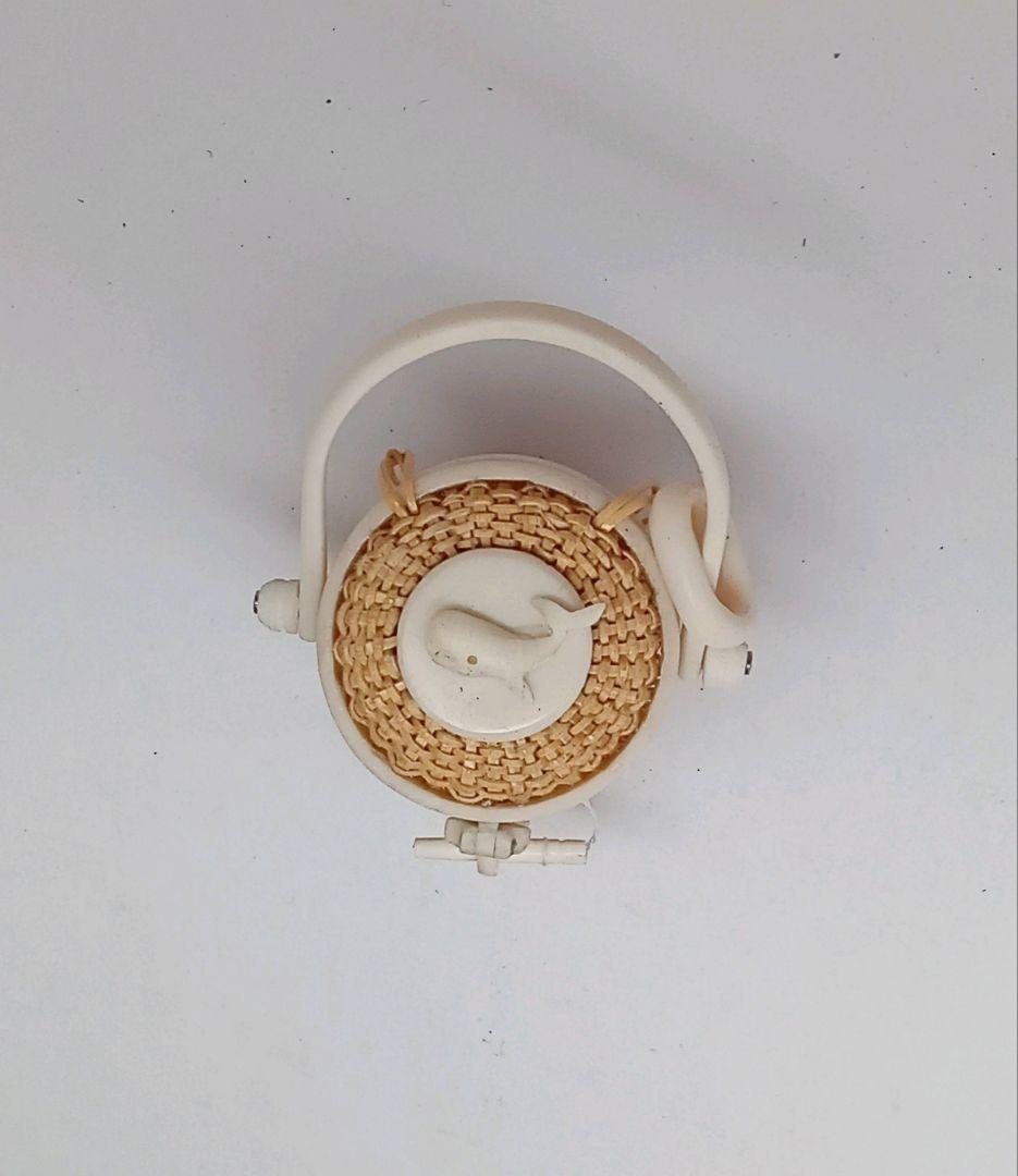 フルラッチタイプミニナンタケットバスケット（人工象牙）1インチサイズ