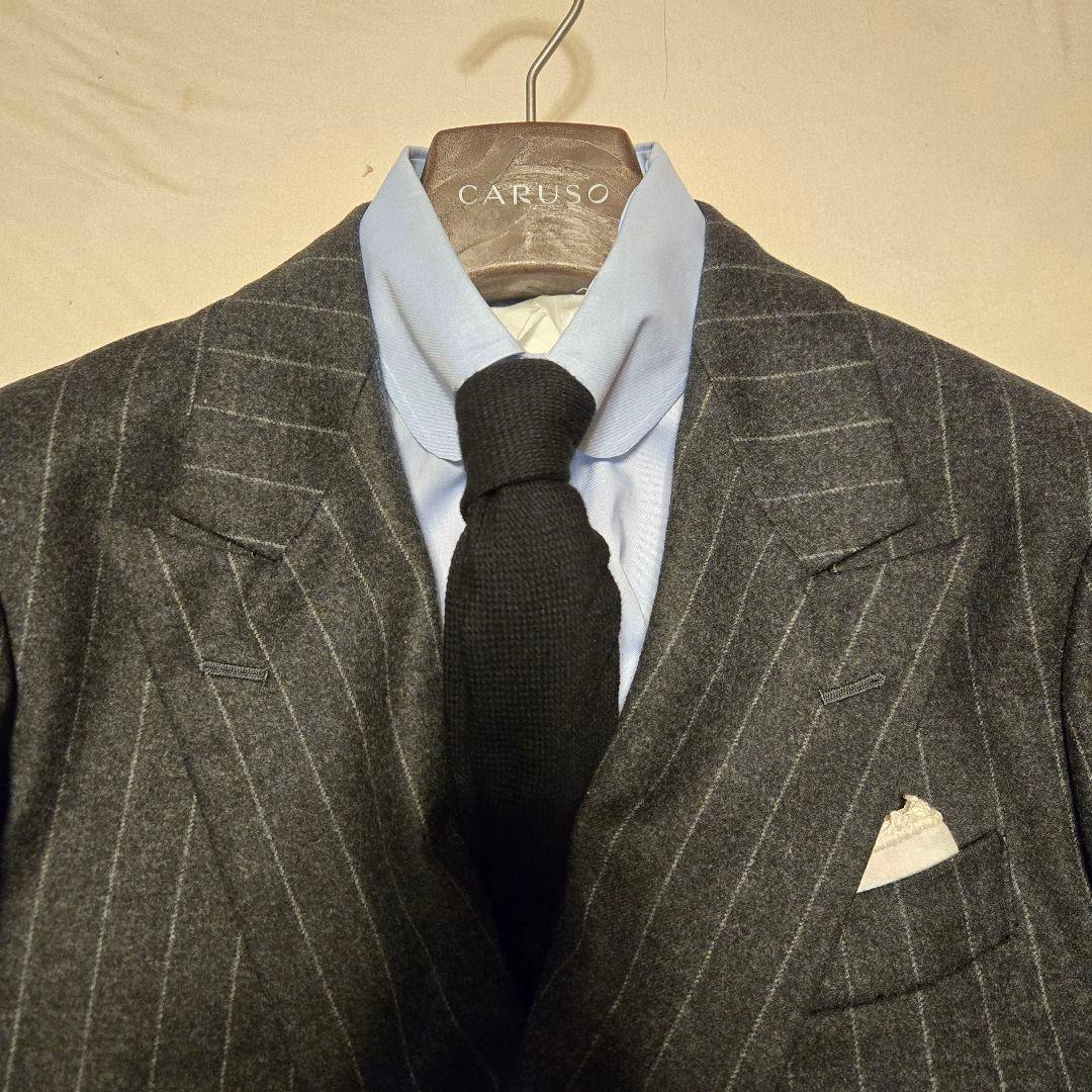 【Ezbuy公式アカウント05様千よ】フィナモレ　ウール　ネクタイ　ネイビー