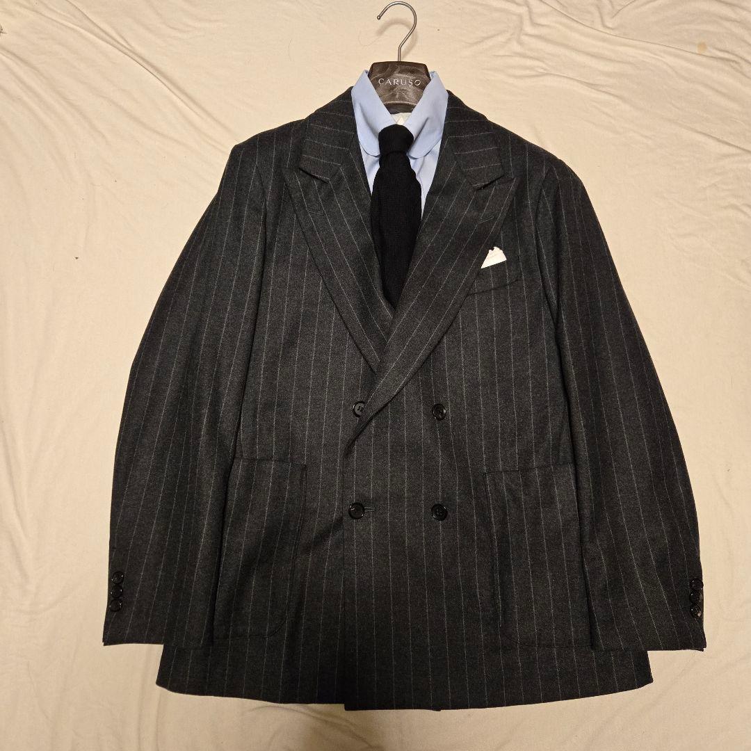 【Ezbuy公式アカウント05様千よ】フィナモレ　ウール　ネクタイ　ネイビー