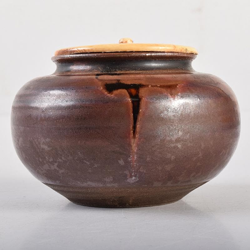 Gojyo 茶入　仕覆三点　啐啄斎極め箱　碌々斎書付二重箱　F　R7745