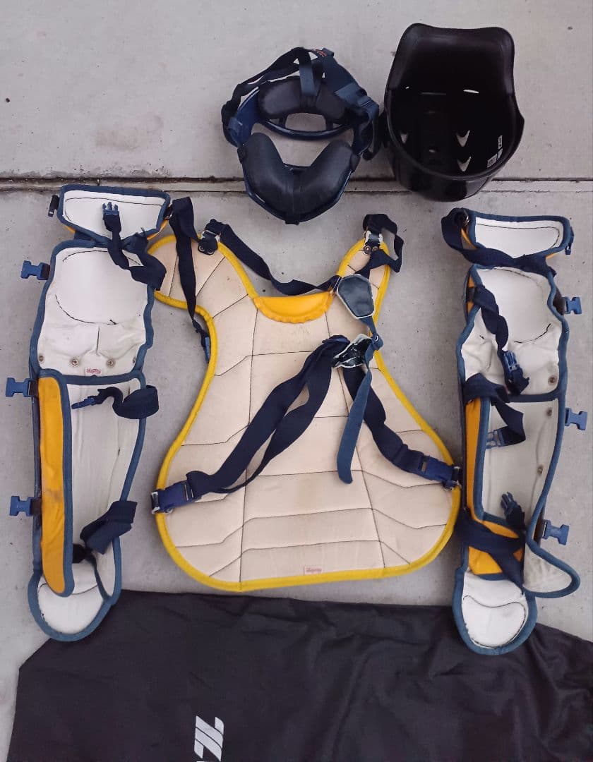 野球　キャッチャー防具　袋付き