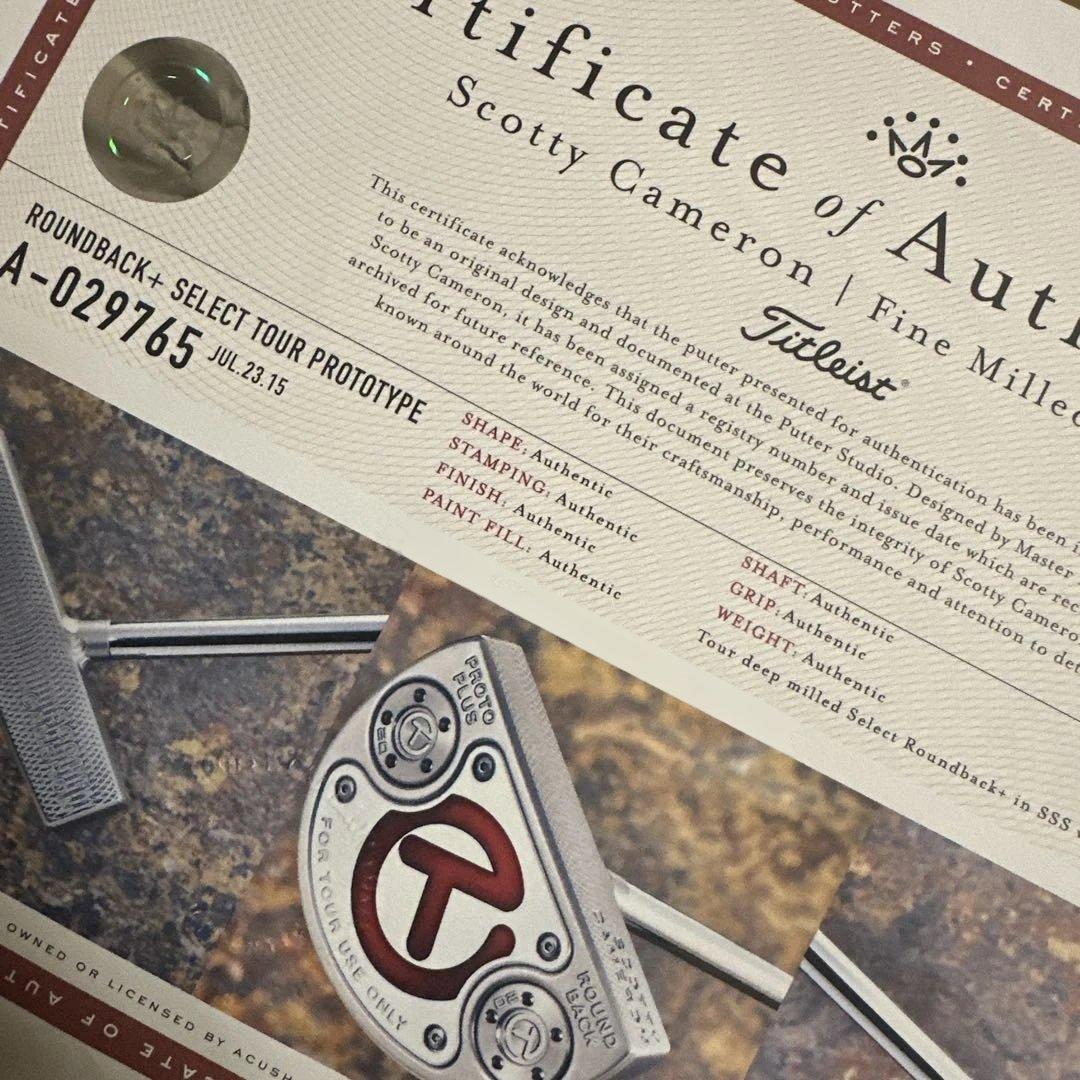 SCOTTY CAMERON(スコッティキャメロン)ツアー限定支給品証明書有