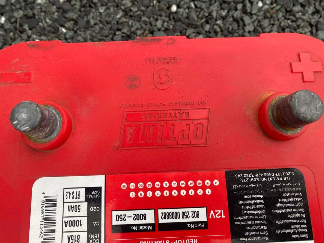 オプティマ　バッテリー レッドトップ Red top ジャンク品