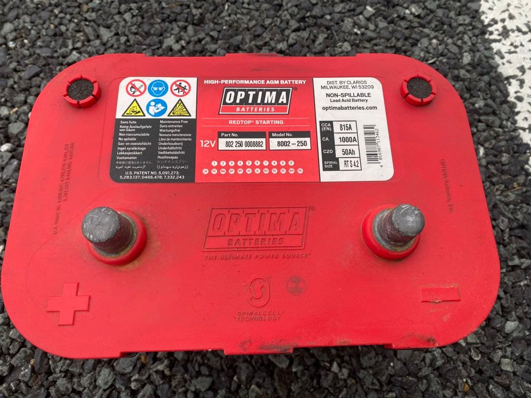 オプティマ　バッテリー レッドトップ Red top ジャンク品