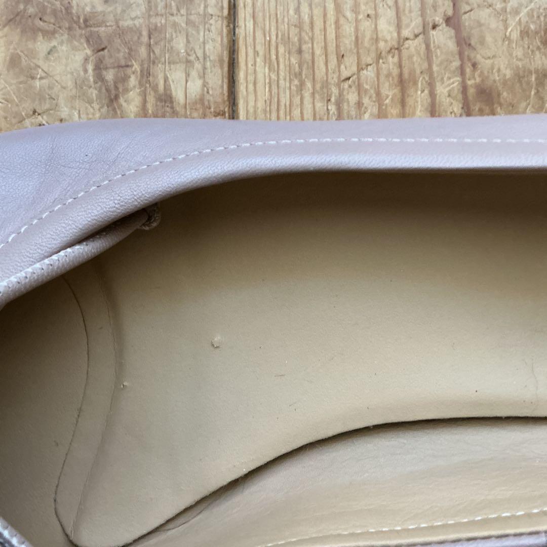 MM6 25cmリボンローヒールバレーシューズ