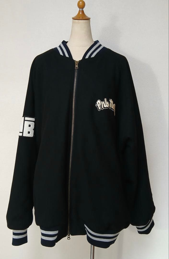 P*0様 PNB NATION ビッグサイズ Y2K 90s00sスタジャン リ