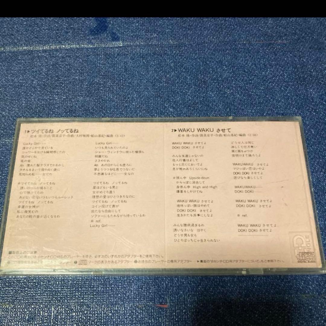 中山美穂 WAKUWAKUさせて.ツイてるねノッてるね 8センチ8cmシングル