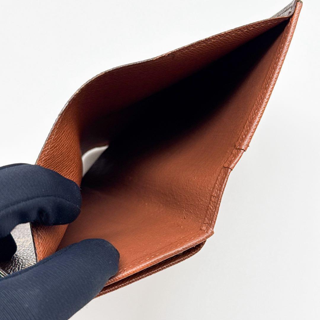 ルイヴィトン モノグラム ヴィエノワ 二つ折り 折り財布 がま口 ブラウン 茶色