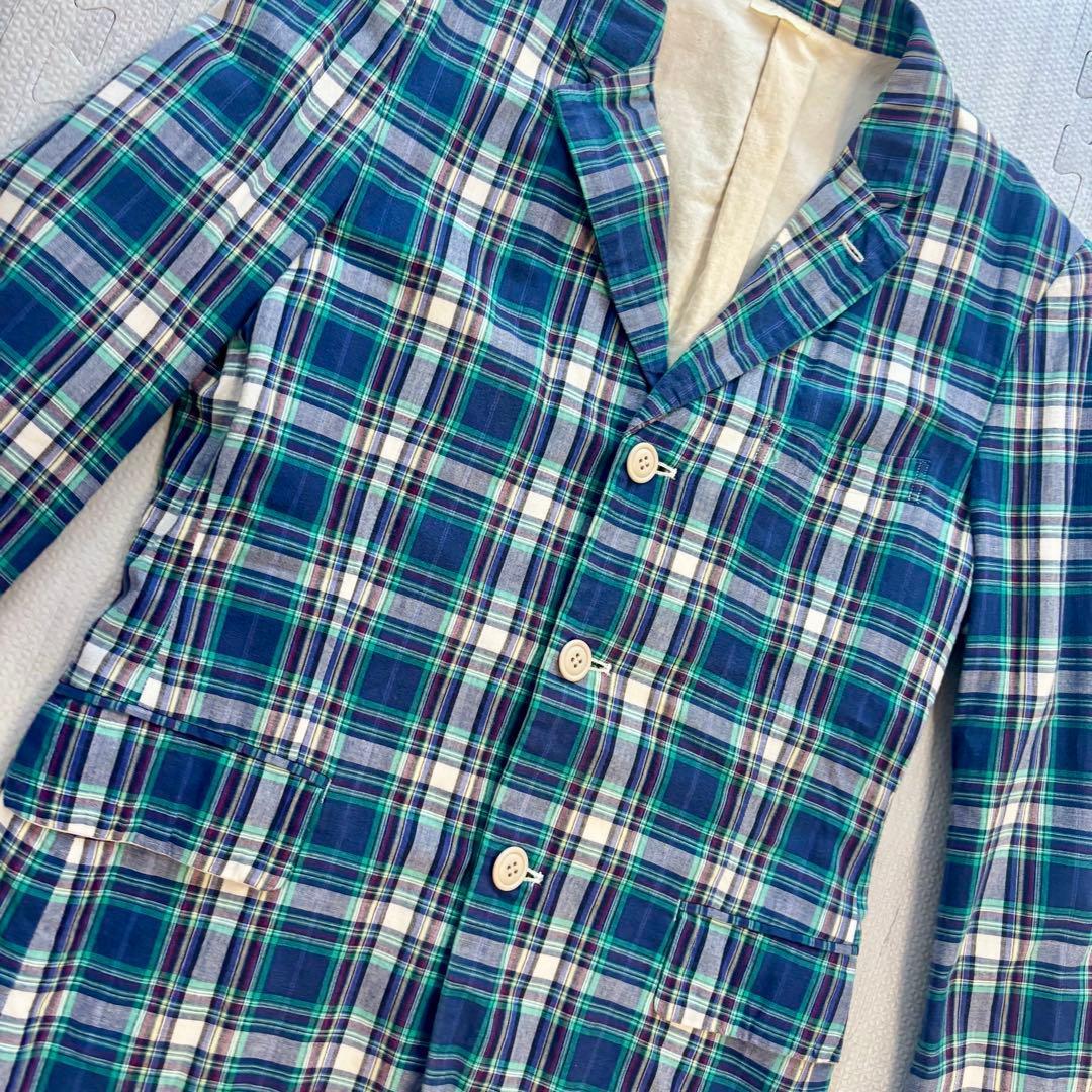 コムデギャルソンオムプリュス タータンチェック 3Bジャケット テーラード