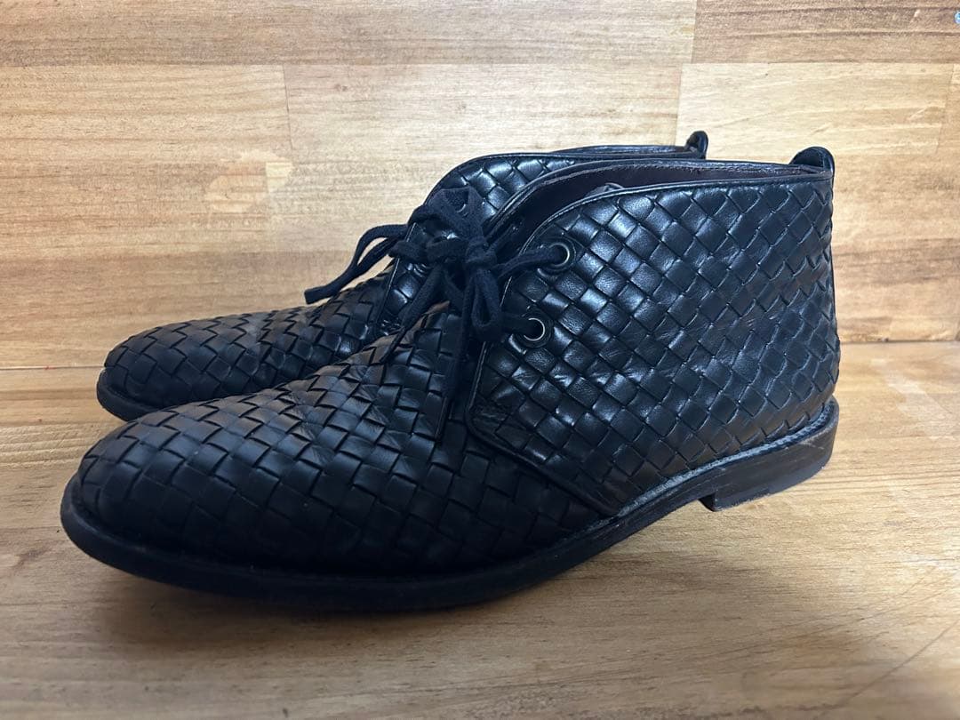 bottega veneta vintageイントレチャート革靴