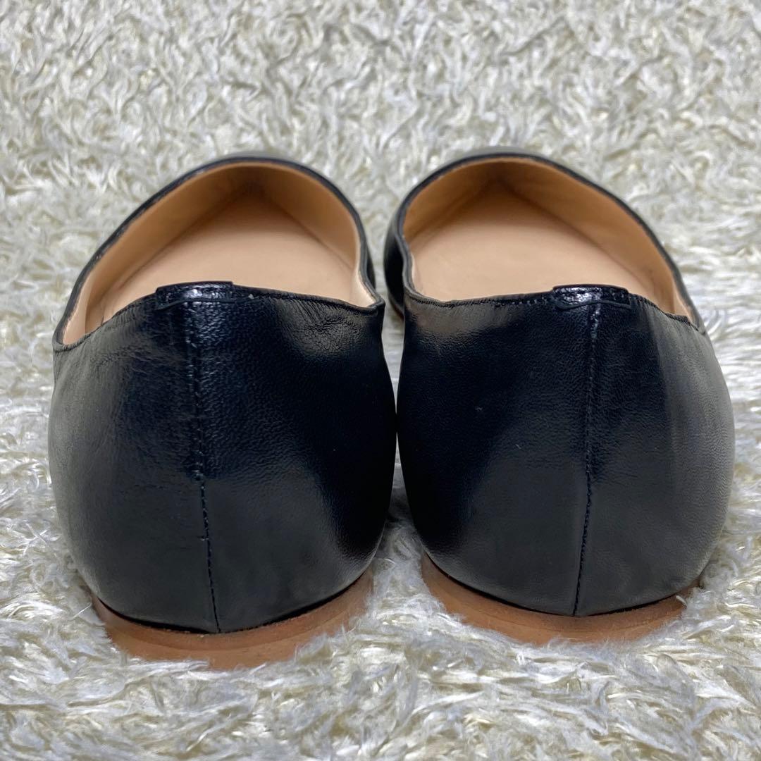『未使用級』現行 ファビオルスコーニ フラットパンプス ブラック　レザー　39