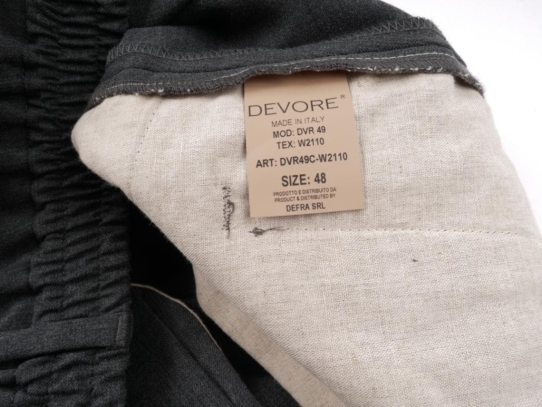 DEVORE Incipit◆48◆Made in Italy◆ウール パンツ