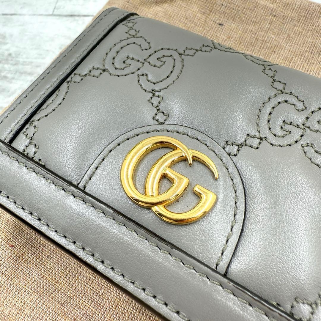 【極美品】GUCCI グッチ GGマトラッセ マーモント ウォレット 2つ折り.
