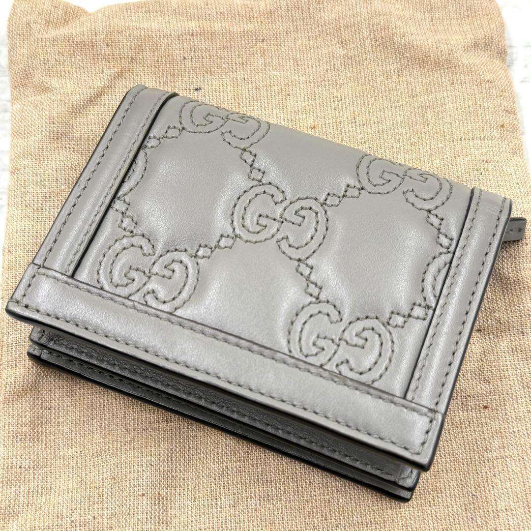 【極美品】GUCCI グッチ GGマトラッセ マーモント ウォレット 2つ折り.