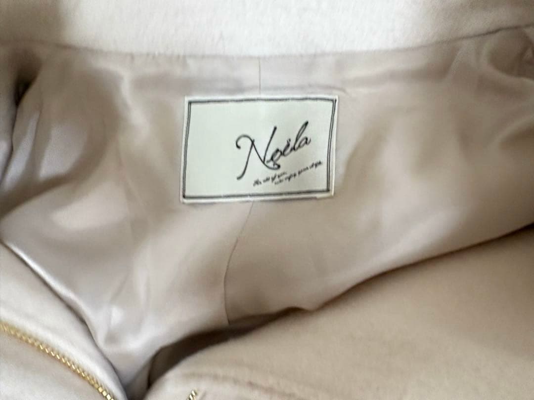 Noera ノエラ 衿ファー付ポンチョコート