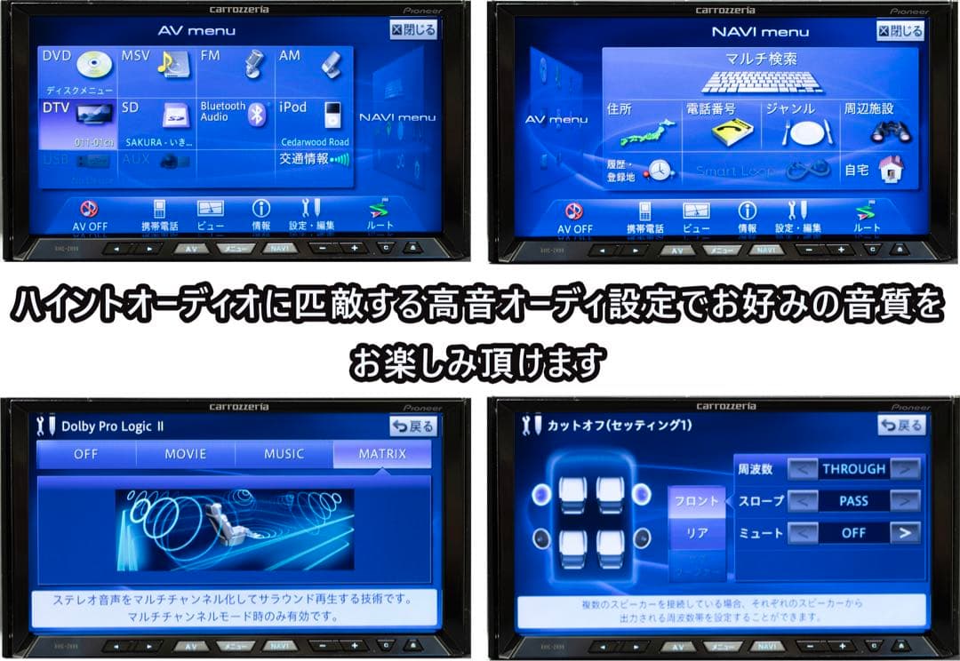 ☆サイバーナビ AVIC-ZH07- 最新地図データー最新オービス