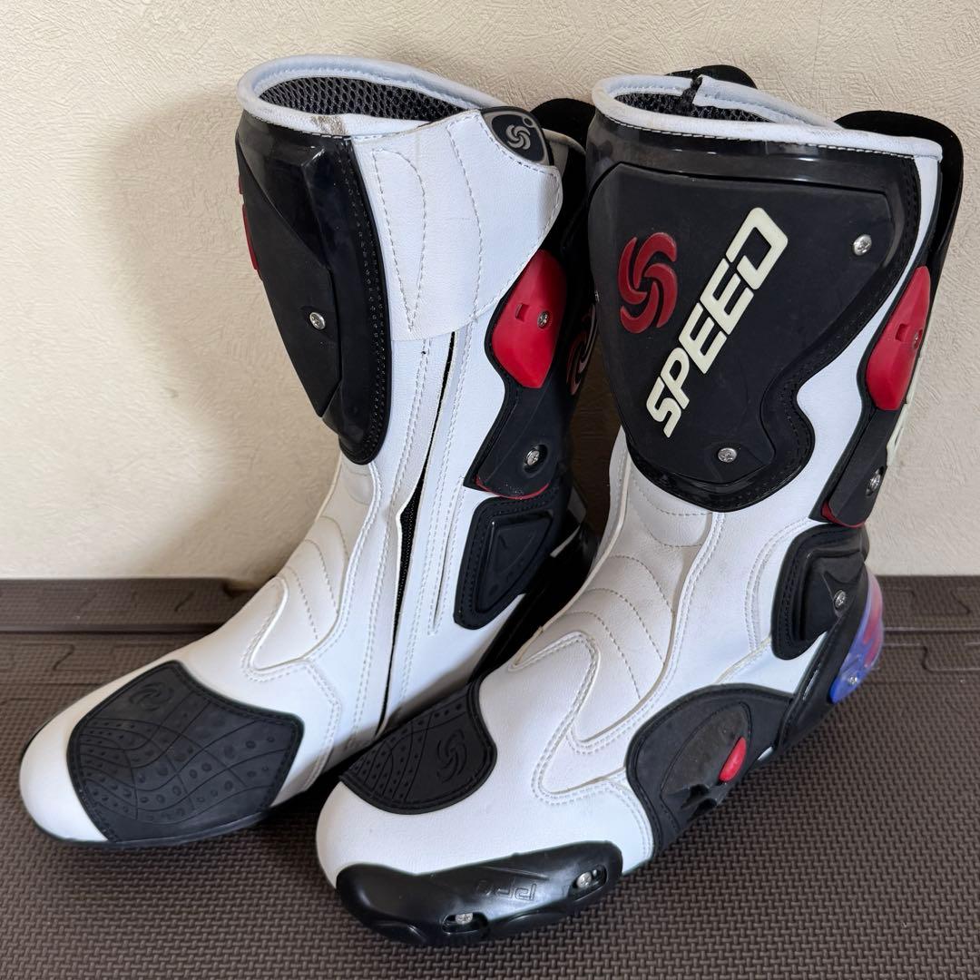 SPEED B1001 レーシングブーツ ホワイト EU43（27cm）