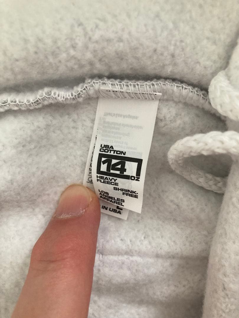 ロスアパ　スエットパンツ　アッシュグレー　14オンス