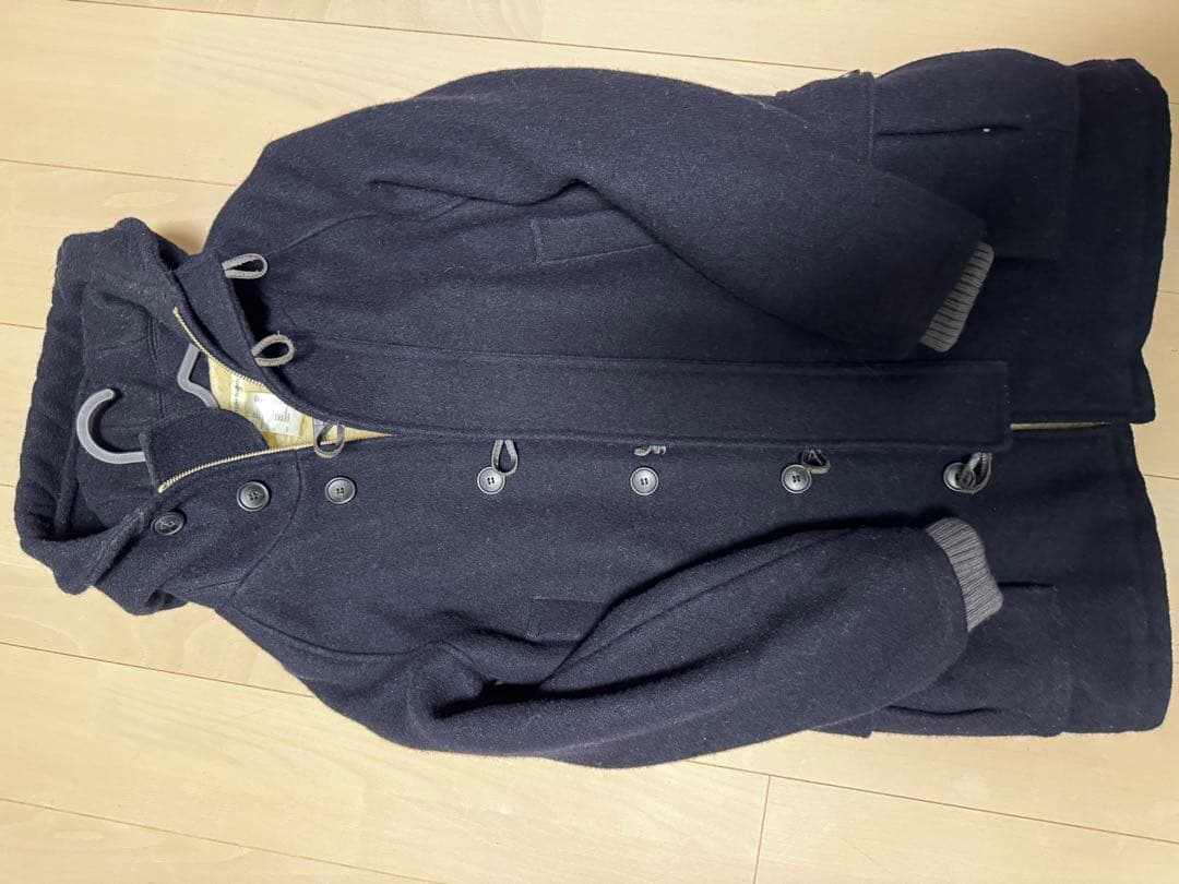 eel ネイビー ダッフルコート ウール100%