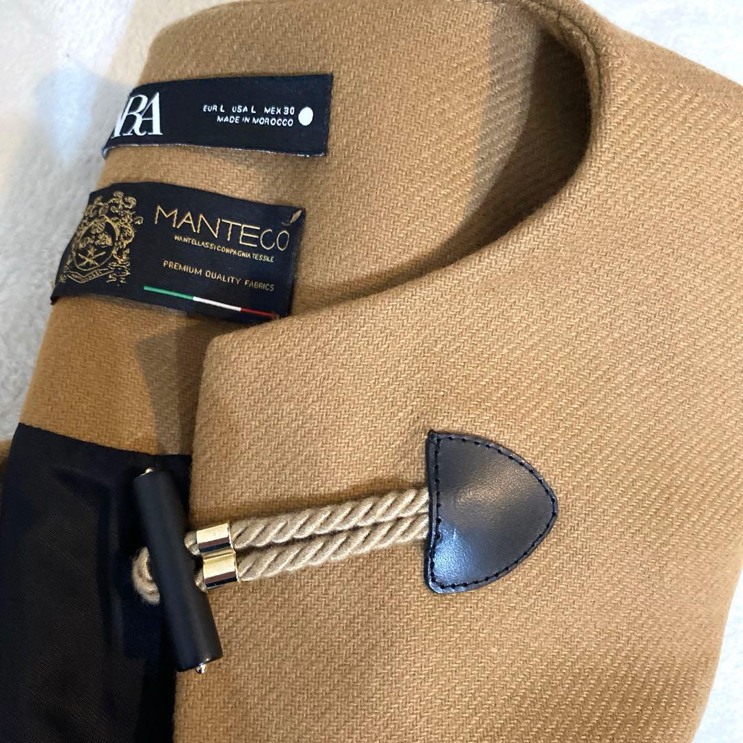 極美品✨ ZARA MANTECO ポンチョ ケープ ゴールド　金具　完売品 L