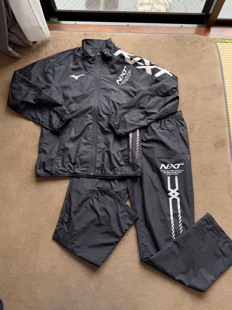 ミズノ　ジャージ　ウインドブレーカー　上下セットアップ NXT　L