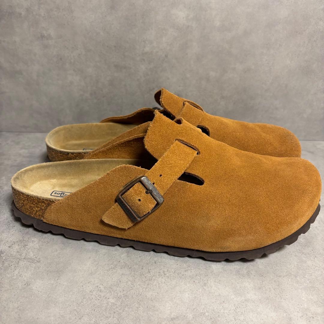 美品　ビルケンシュトック ボストン サボサンダル ミンク 28cm