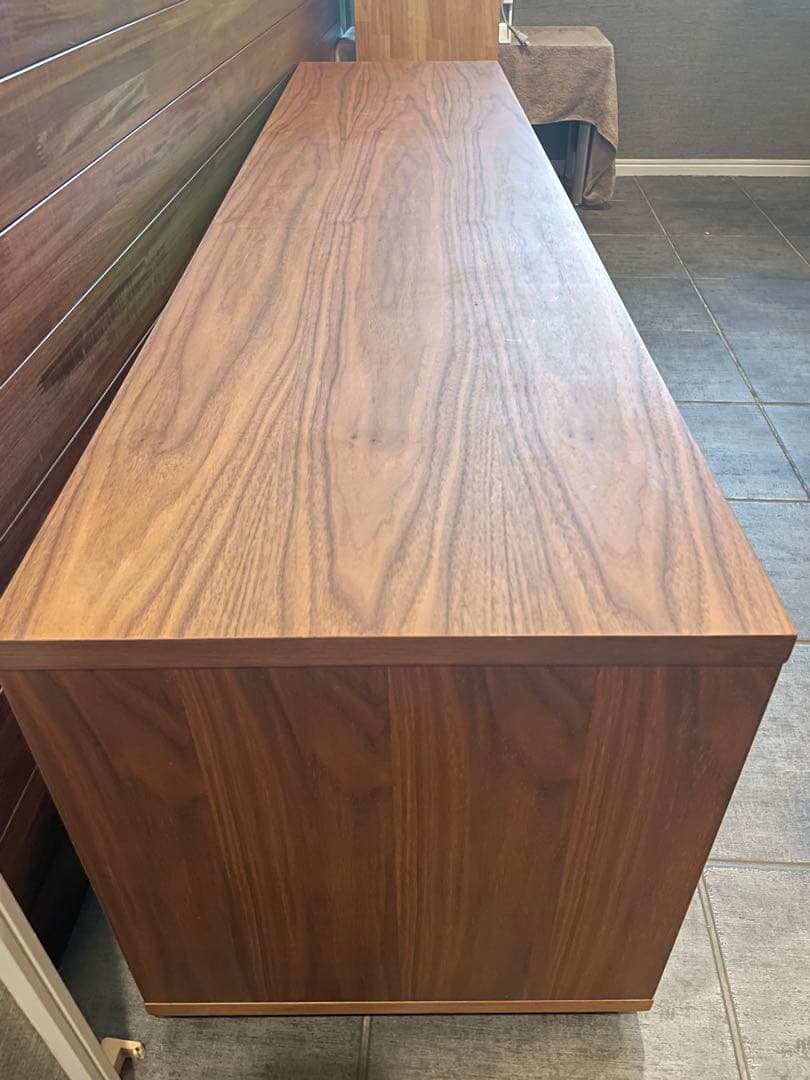 san nekoMUJI/無印良品■ウォルナット材スタッキングキャビネット