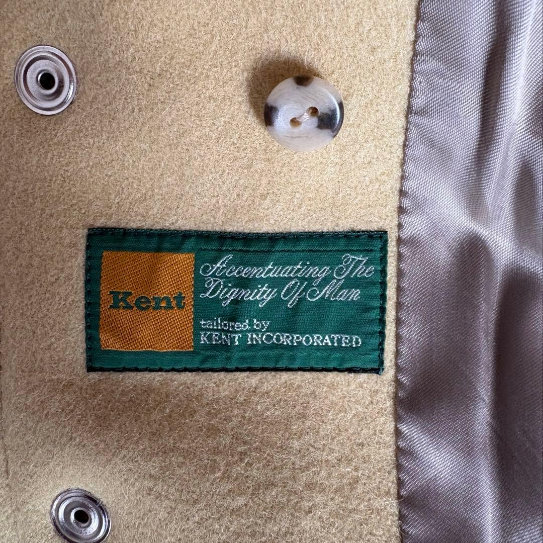 Kentのスタジアムジャック イエロー(カラシ色)とベージュ刺繍立体ロゴとバック