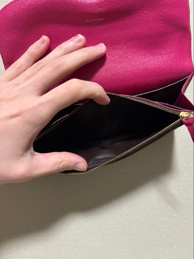 Louis Vuitton 長財布 ブラウン ピンク