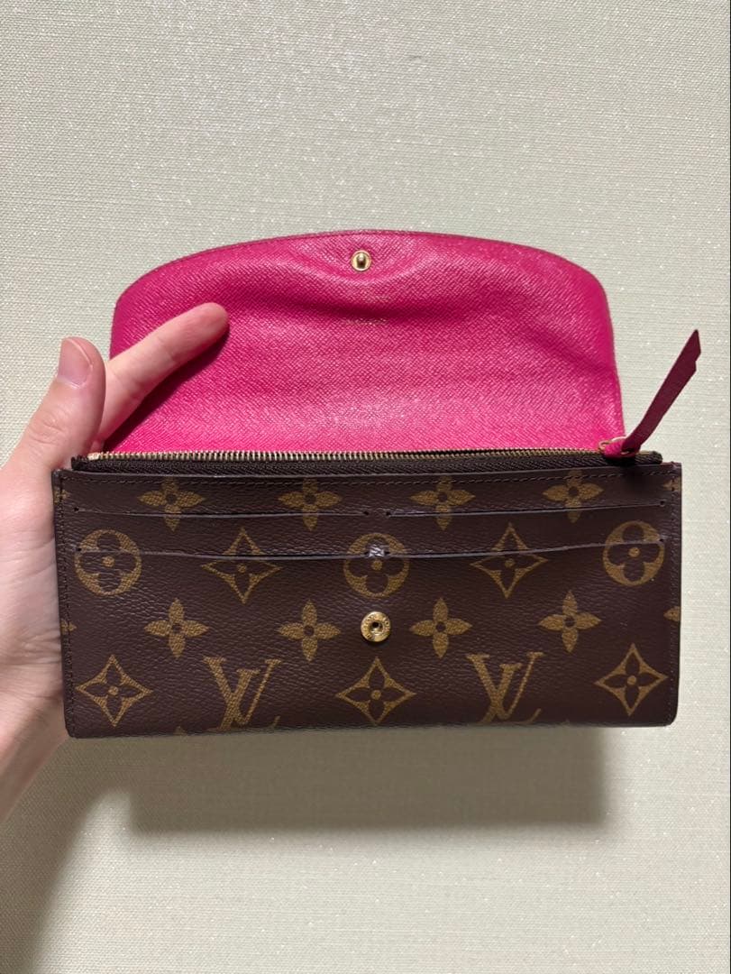 Louis Vuitton 長財布 ブラウン ピンク