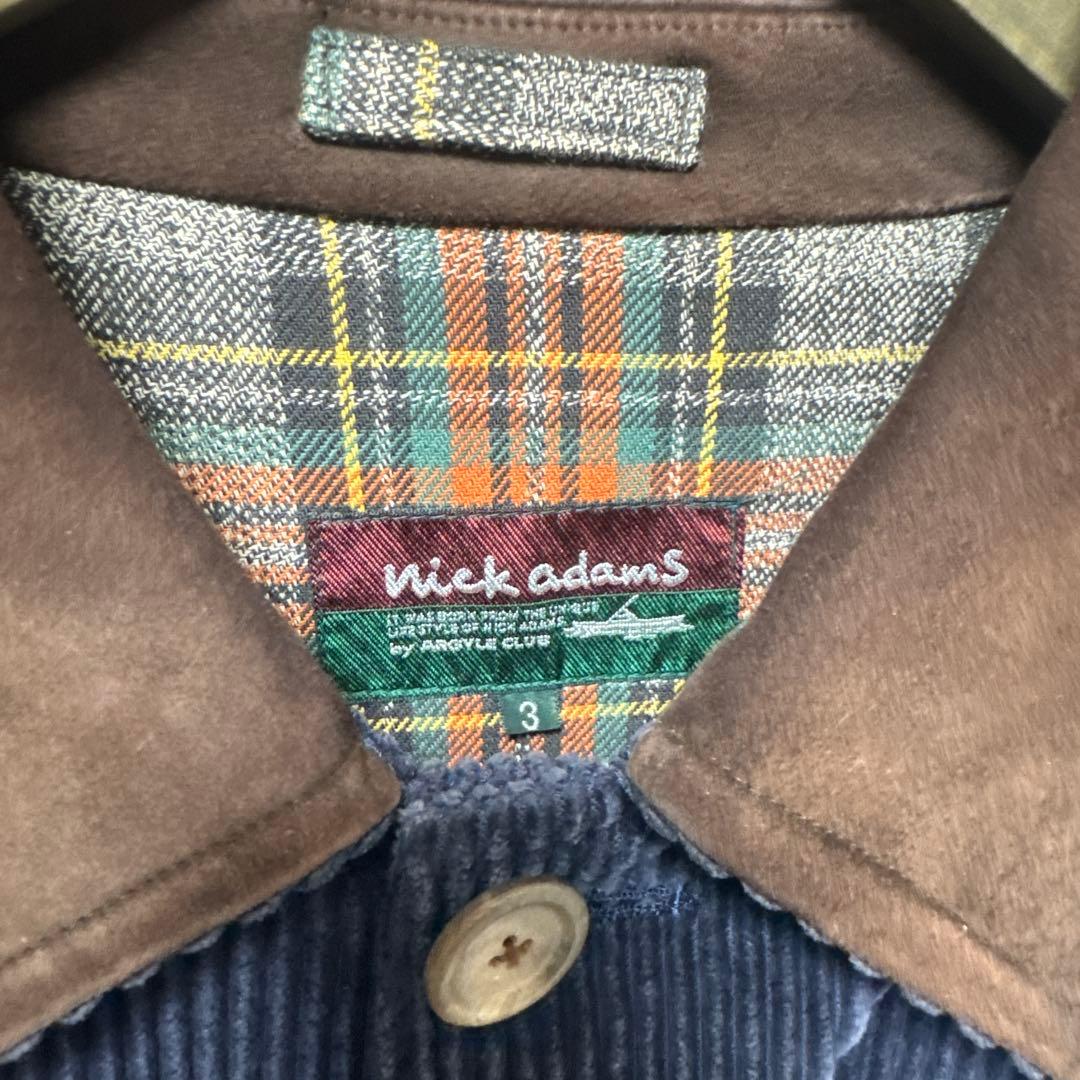 コーデュロイカバーオール NICKY ADAMS ネイビー