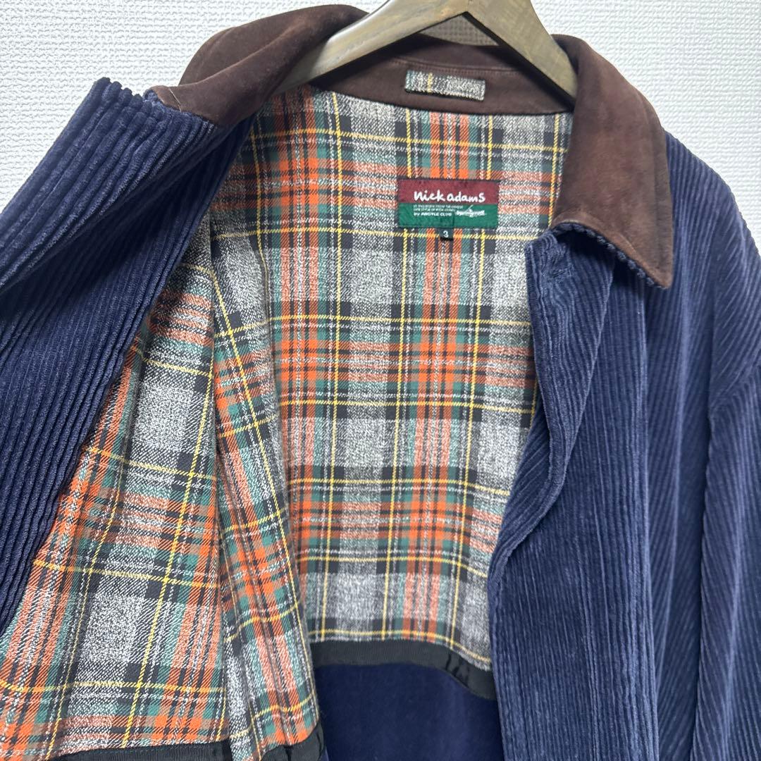 コーデュロイカバーオール NICKY ADAMS ネイビー