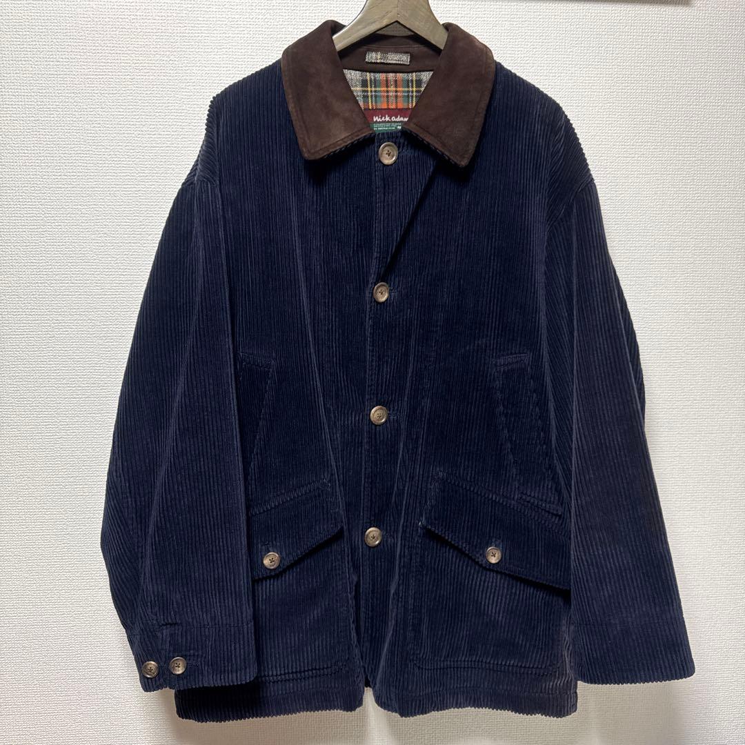 コーデュロイカバーオール NICKY ADAMS ネイビー