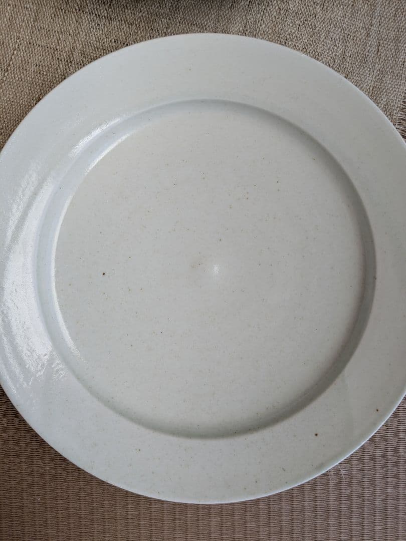 阿部春弥　ピアット白磁大皿　2枚