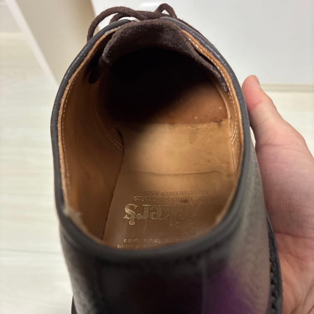 トリッカーズ　ロバート　プレーントゥ　グレインレザー　ブラウン　UK6.0