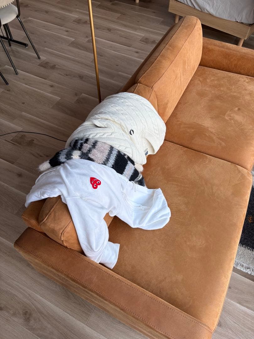 はんば コムデギャルソン パーカー ホワイト