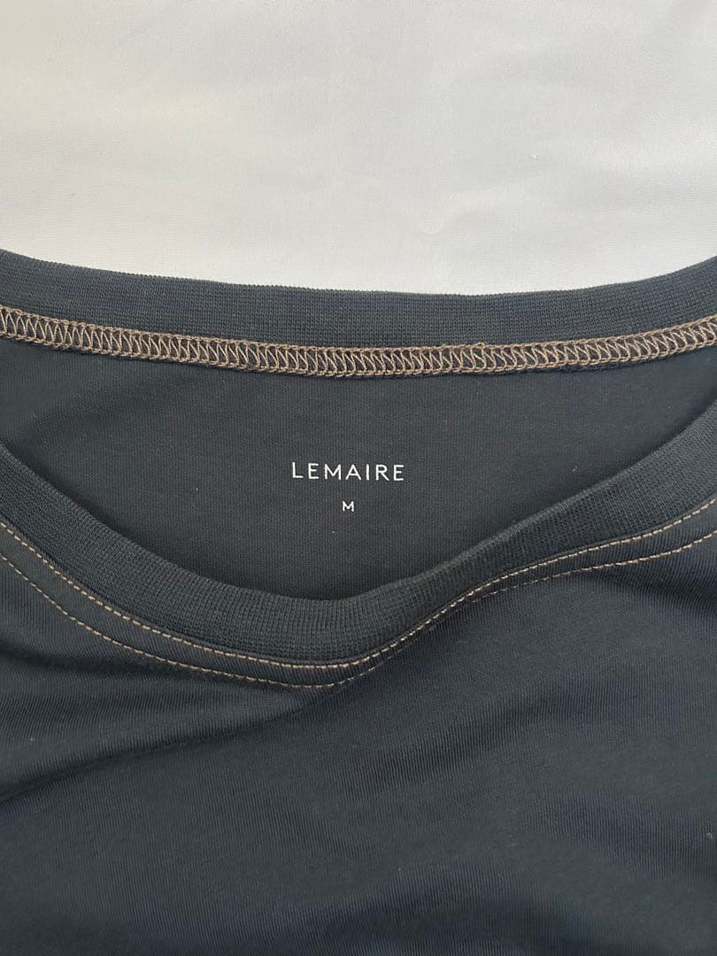 【LEMAIRE】《美品》パッチポケットTシャツ Mサイズ ネイビー