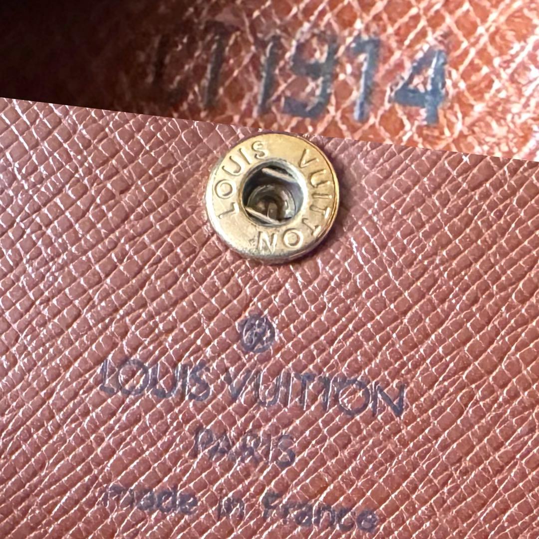 LOUIS VUITTON モノグラム ポルトモネ グゼ ケース 外観美品