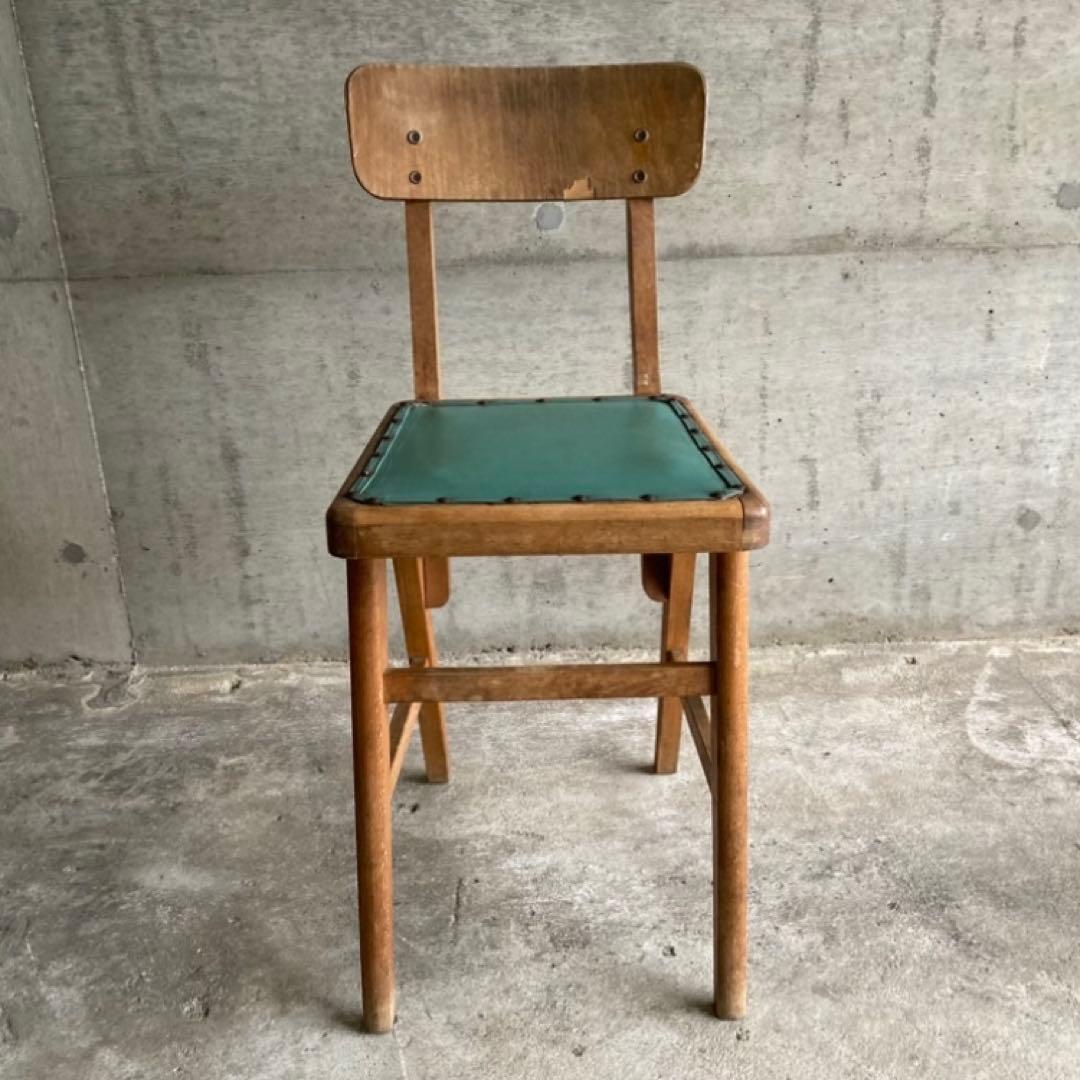 オールドマルニ チェア 椅子 背もたれ 木製 家具 レトロ ヴィンテージ