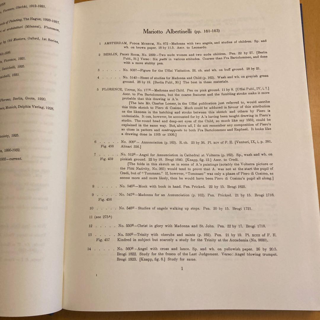 英語「フィレンツェ派の素描」全3巻函入り バーナード・ベレンソン