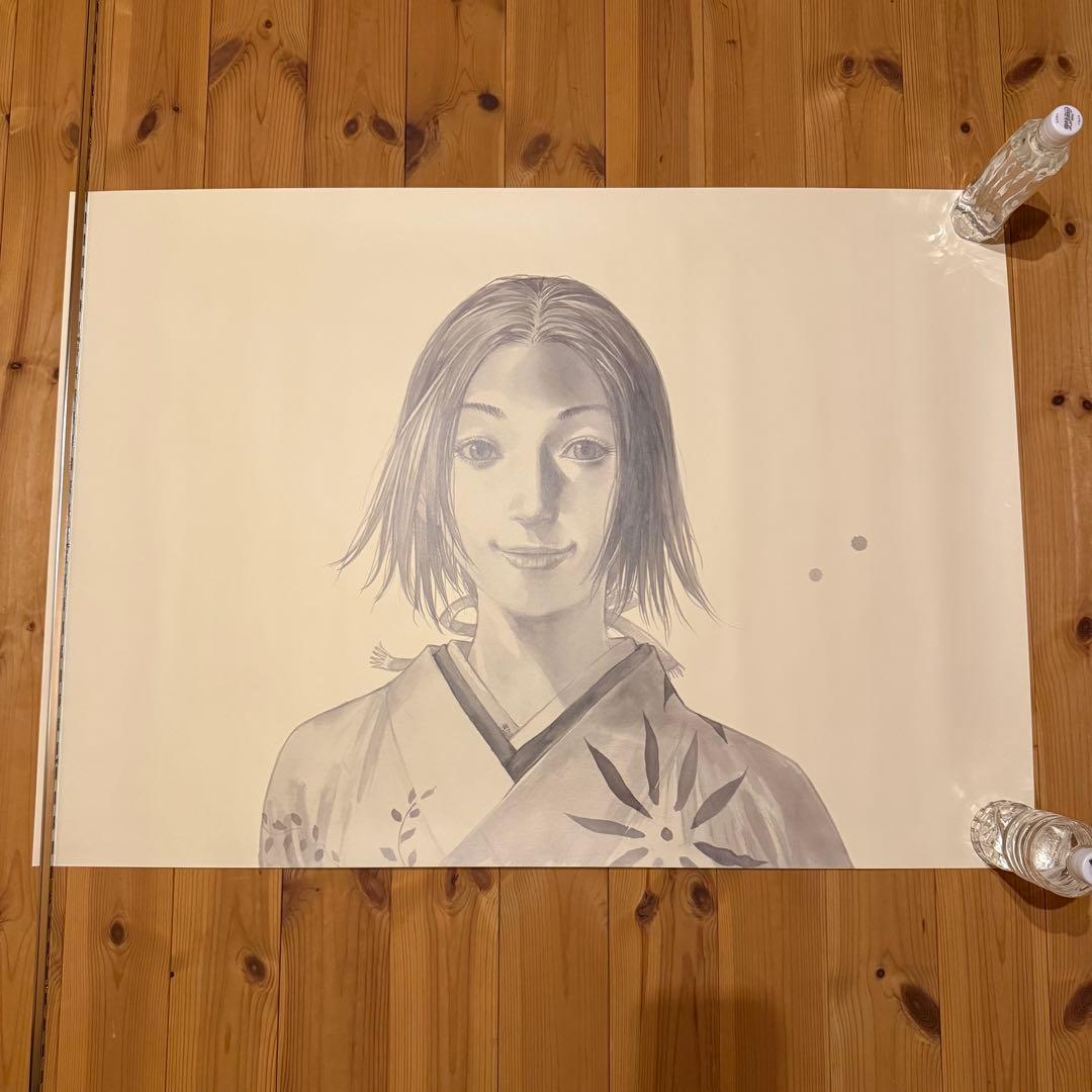 井上雄彦 最後のマンガ展 バガボンドB1ポスター　おつう