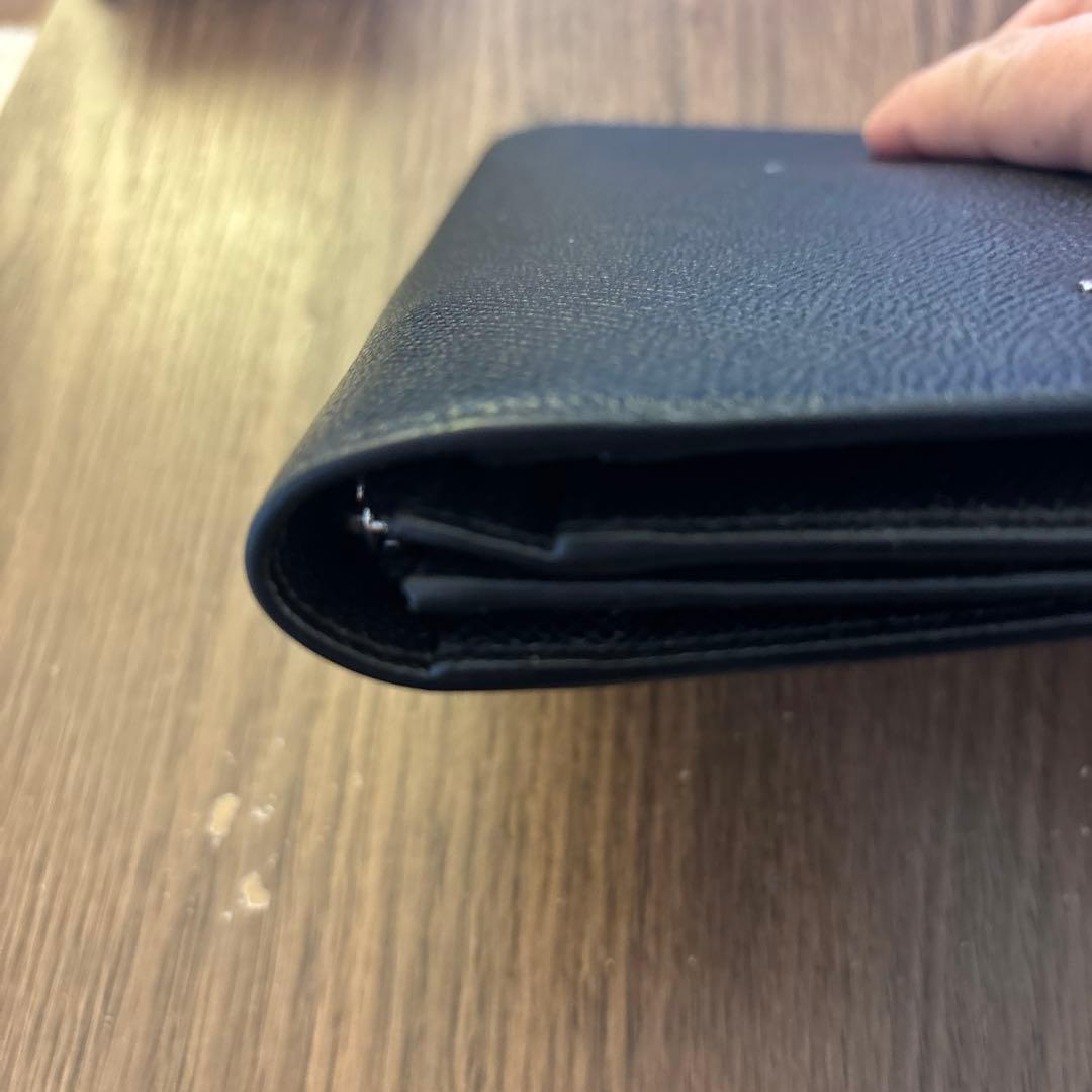 Burberry ブラックレザー 二つ折り財布