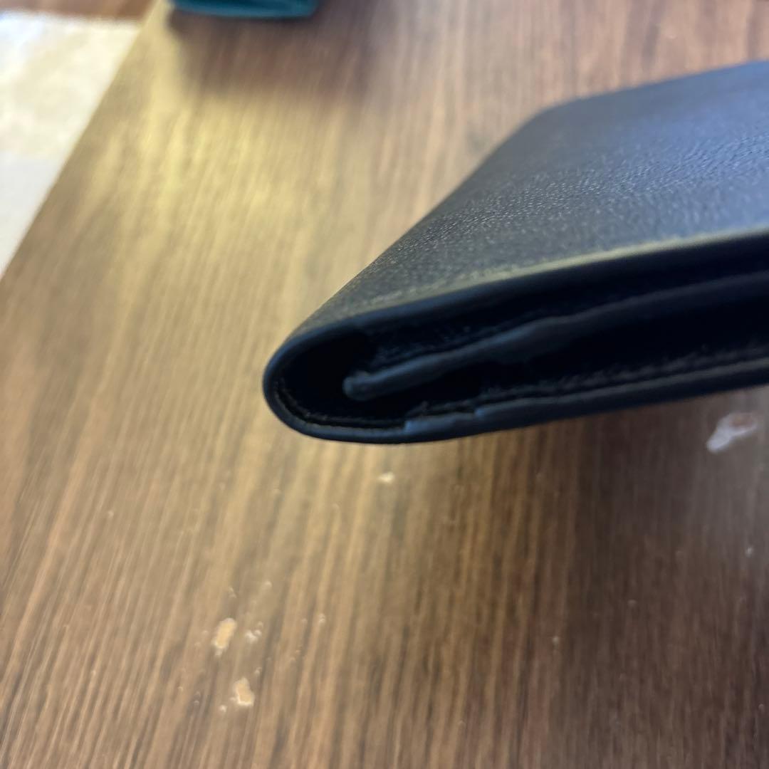 Burberry ブラックレザー 二つ折り財布